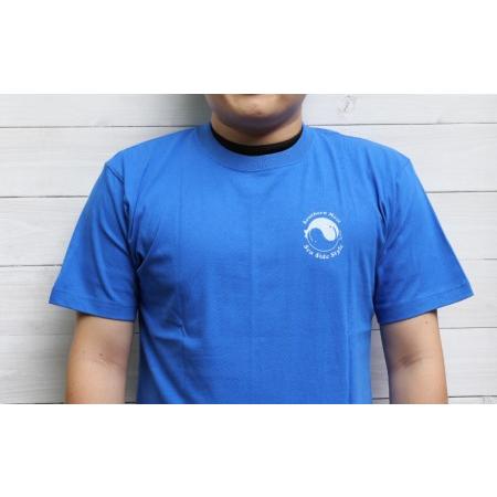 ふるさと納税　くじら　クジラ　親子　和歌山県太地町　サンドカ..　Tシャツ　シャツ　キッズ　くじらのTシャツ親子2枚セット（大人Sサイズ　ブルー×子供110サイズ