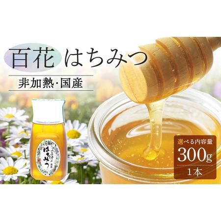 ふるさと納税 はちみつ 百花 300g 1本 天然 非加熱 純粋 生 蜂蜜 岐阜