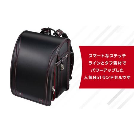 ふるさと納税 【クロ×アカステッチ＊背クロ】フィットちゃんランドセル　グッドボーイ安ピカッ楽ッション 富山県富山市_1