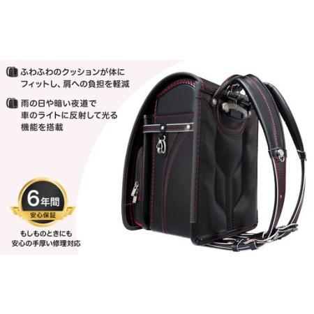 ふるさと納税 【クロ×アカステッチ＊背クロ】フィットちゃんランドセル　グッドボーイ安ピカッ楽ッション 富山県富山市_2
