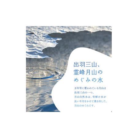 ふるさと納税 FYN9-729 【定期便】月山自然水500ml×24本×3ヶ月コース 水 天然水 国産 備蓄 防災 保存 ペットボトル ナチュラル 水水水.. 山形県西川町_2