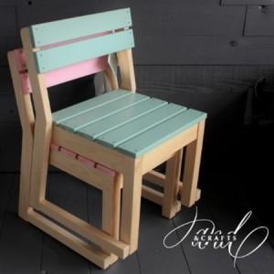 ふるさと納税 【＆CRAFTS】キッズスタッキングチェア -Pink-【1257925】 山梨県山梨市の画像