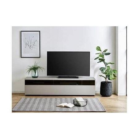 ふるさと納税 【開梱取りつける】テレビ受像機台 TV台 幅180糎 フレッド アッシュグレイ 大川調度品 テレビ受像機ゲーム盤 福岡県大川市