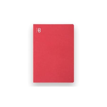 ふるさと納税 [BOOK NOTE 360°]製本職人が刷毛で仕上げた開きの良い丈夫なノート A5（カラー：ルージュレッド）【020-001-1】高品質 高級 .. 東京都荒川区の画像