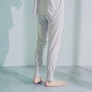 ふるさと納税 aroundsea MENS ウエストカバーニットレギンス【Lサイズ／ペールグレー】 [VC01143] 愛媛県今治市_1