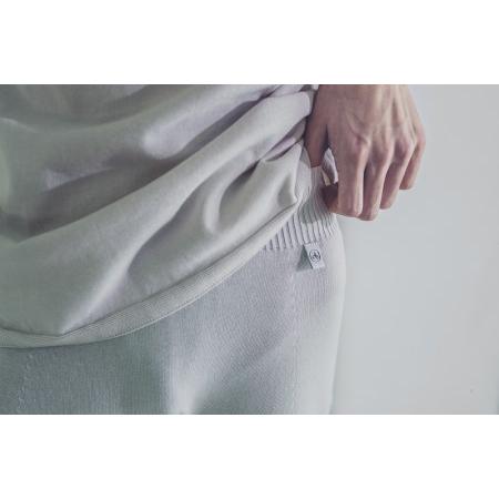 ふるさと納税 aroundsea MENS ウエストカバーニットレギンス【Lサイズ／ペールグレー】 [VC01143] 愛媛県今治市_2