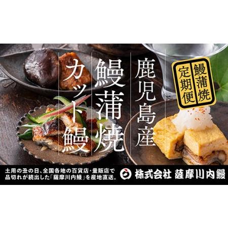 ふるさと納税 ES-202【3カ月定期便】 鹿児島県産うなぎ蒲焼きカット 約75g×4袋×3回 タレ付き 鹿児島県薩摩川内市_1