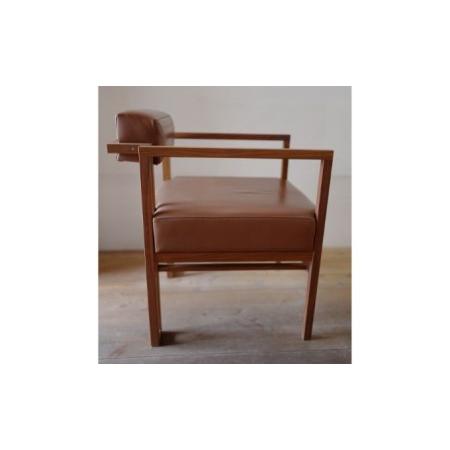 ふるさと納税　ラウンジチェア　CHCL-01　椅子　黒×チェリー材　インテリア　木材　家具　オシャレ　1脚　神奈川県寒川町
