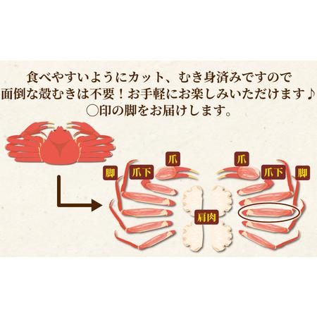 ふるさと納税 大型or極太 生 本ずわいがに 棒肉 ポーション 30〜40本 約 500g × 2 パック 総重量 約 1kg ニューバーク 蟹 かに 冷凍 蟹 .. 愛媛県宇和島市｜furunavi｜02