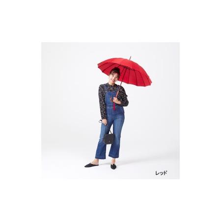 ふるさと納税　婦人用雨傘　トラッドクラシコ〈手元：楓〉名入れ可(カラー：レッド）　東京都台東区
