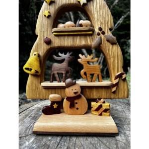 ふるさと納税 【インテリア】ウッディいるまの木製クリスマスツリー【ハンドメイド】【1394514】 埼玉県入間市