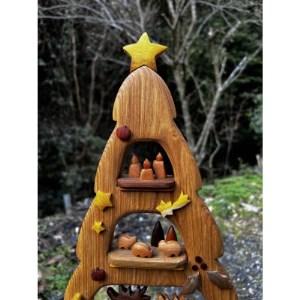 ふるさと納税 【インテリア】ウッディいるまの木製クリスマスツリー【ハンドメイド】【1394514】 埼玉県入間市