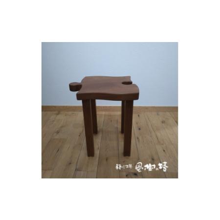 ふるさと納税 いす 椅子 パズルスツール 手作り工房 風樹の塔 椅子 ブラックチェリー材 E-33 奈良県奈良市の画像
