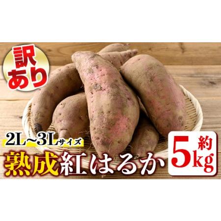 ふるさと納税 isa425 [訳あり]熟成紅はるか(約5kg・2L〜3Lサイズ混合) 訳あり さつまいも 紅はるか 鹿児島 生芋 完熟 長期熟成 土付き べに.. 鹿児島県伊佐市
