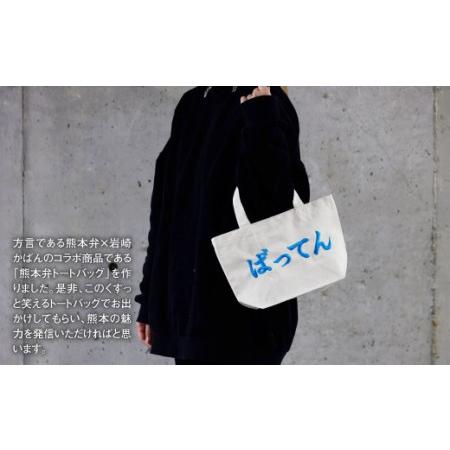 ふるさと納税 【(大)あとぜき×(小)gyan】選べる！熊本弁トートバッグ2個セット(刺繍:スカイブルー) 熊本県の画像