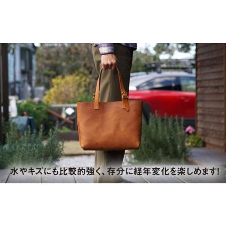 ふるさと納税 【経年変化を楽しむ本革製品】A4 トートバッグ・キャメル 糸島市 / BLESS [AAA024] 鞄 レザー 福岡県糸島市の画像