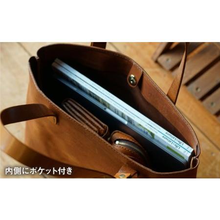 ふるさと納税 【経年変化を楽しむ本革製品】A4 トートバッグ・キャメル 糸島市 / BLESS [AAA024] 鞄 レザー 福岡県糸島市の画像
