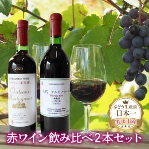 ふるさと納税 赤ワイン飲み比べ2本セット 059-002 山梨県笛吹市