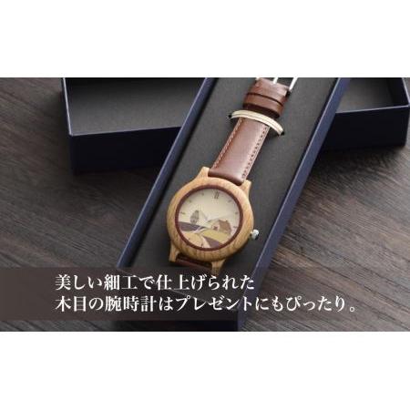 ふるさと納税 木製腕時計　寄木タイプ　ＵＴ−Ｙ０１−Ｎナラ 北海道旭川市 - 4