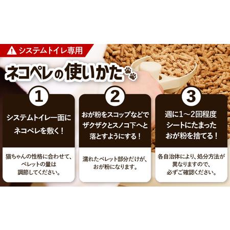 ふるさと納税 【 猫砂 ネコペレ 5kg × 4袋 】 木質ペレット 袋タイプ T008-005 日用品 ペット用品 北海道苫小牧市の画像