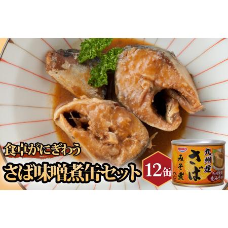 ふるさと納税 缶詰 サバ缶(味噌)12缶セット 缶詰 鯖 さば[B3-099] 長崎県松浦市