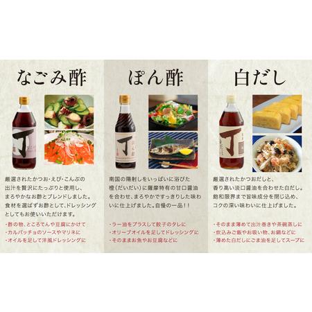 ふるさと納税 【創業享保20年の老舗醤油屋】丁子屋のかごしま調味料 詰め合わせ (6種) 贈答用 調味料 醤油 つゆ めんつゆ 酢 お酢 なごみ.. 鹿児島県南さつま市