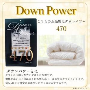 ふるさと納税 羽毛合い掛け布団ポーランド産マザーグース９５％ 合掛け クィーン220×210cm dp470 山梨県都留市の画像