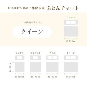 ふるさと納税 羽毛合い掛け布団ポーランド産マザーグース９５％ 合掛け クィーン220×210cm dp470 山梨県都留市の画像