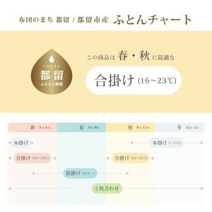ふるさと納税 羽毛合い掛け布団ポーランド産マザーグース９５％ 合掛け クィーン220×210cm dp470 山梨県都留市の画像