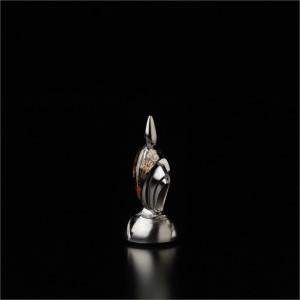 ふるさと納税 匠チェス（18-Pawn 黒1体）歩兵（Pawn かきつばた、菊） 京都府京丹後市の画像