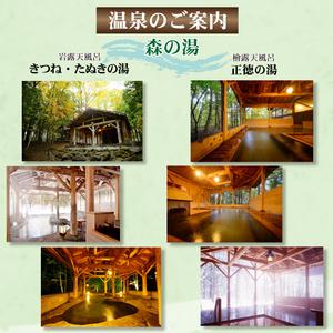 ふるさと納税 南網張ありね温泉 ゆこたんの森 日帰り御膳プラン 1名様 ／ 日帰り旅行 温泉 岩手県雫石町_3