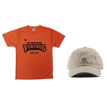 ふるさと納税 定番のオレンジTシャツ(LLサイズ)&選手考案のキャップセット[衣料 ファッション 人気 おすすめ 送料無料] 愛媛県内子町