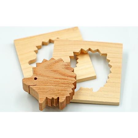 ふるさと納税 国産ヒノキとケヤキの 木製パズル おもちゃ ベビー キッズ 幼児 子供 出産祝い 滋賀県米原市_2