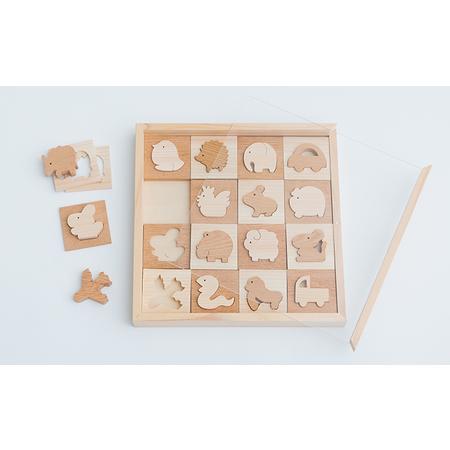 ふるさと納税 国産ヒノキとケヤキの 木製パズル おもちゃ ベビー キッズ 幼児 子供 出産祝い 滋賀県米原市_3