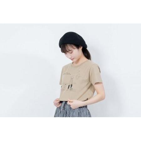 ふるさと納税　《1》Sea　heartイラストTシャツ　BEIGE　神奈川県鎌倉市