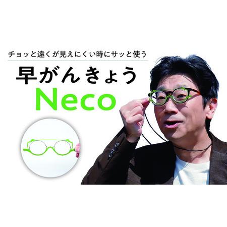 ふるさと納税 チョッと遠くが見えにくい時にサッと使う"サポートグラス" 早がんきょう Neco ピスタチオ [B-8101_01] 福井県坂井市