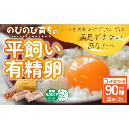 ふるさと納税 【3ヶ月定期便】計90個 のびのび育ちの平飼い有精 ふるさと納税 【3ヶ月定期便】計90個 のびのび育ちの平飼い有精