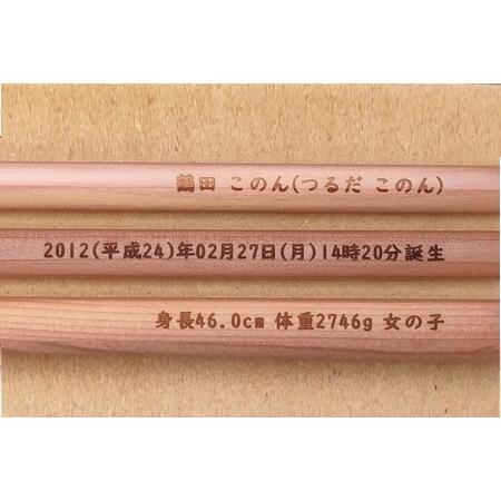 ふるさと納税 鉛筆（えんぴつ）お誕生記念(太三角)【プレゼントA-320】【名入れ】鉛筆 埼玉県加須市の画像