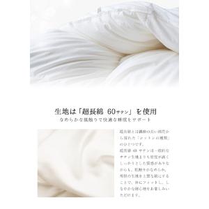 ふるさと納税 SY0021　【ベッド専用】ベッドをご使用の方に最適な羽毛布団（クイーン） 山形県酒田市_3