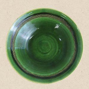 ふるさと納税 【常滑焼】織部パスタ皿 常滑焼 食器 陶器 うつわ 電子