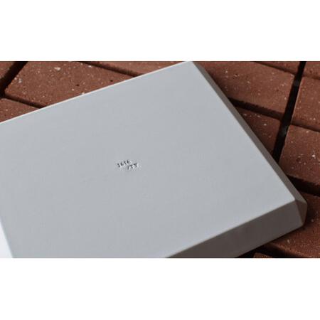 ふるさと納税 1616/ TY Square Plate 200 Grey 5枚セット【1616/arita japan】有田焼 食器 器 皿 中皿 角皿 スクエア プレート グレー A45-332 佐賀県有田町の画像