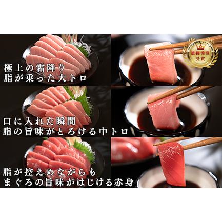 ふるさと納税 【定期便4回】日本一!黒潮本まぐろ 大トロ・中トロ・赤身(交互) 高知県大月町