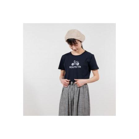 ふるさと納税 《1》ルート134イラストTシャツ NAVY 神奈川県鎌倉市 - 3