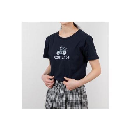 ふるさと納税 《1》ルート134イラストTシャツ NAVY 神奈川県鎌倉市 - 4