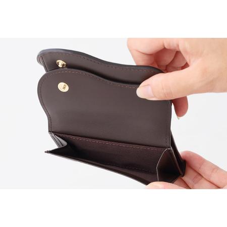 ふるさと納税 SOMES　SA-15　三つ折り財布　（ダークブラウン）[12260306]  北海道砂川市の画像