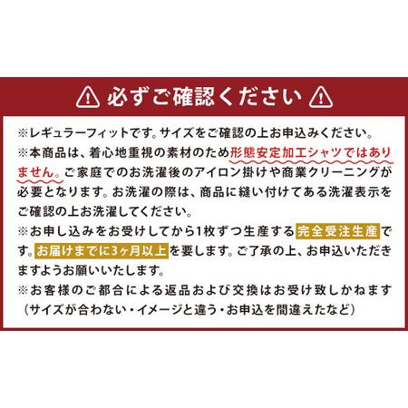 ふるさと納税　ふるさと納税限定　HITOYOSHI　シャツ　ブルーツイル　セミワイド　1枚　熊本県人吉市　(40-83)