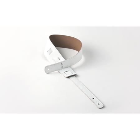 AQUBE MUSIC PRODUCTS ギターストラップ　シュリンク ホワイト ［ S 【ハイグレードケーブル】 ］(裏面カラー：スムースオーク) 東京都台東区