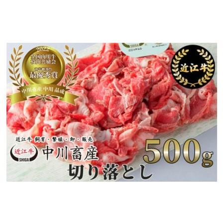 ふるさと納税 令和4年度 全国肉用牛枝肉共励会 最優秀賞受賞 中川牧場の近江牛切り落とし 500g[高島屋選定品] A-C08 (株)高島屋洛西店 東近.. 滋賀県東近江市