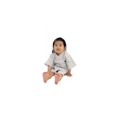ふるさと納税 【風雅】 阿波しじら織　子供甚平【柄Ｃ、サイズ120】とミニ巾着セット 徳島県徳島市