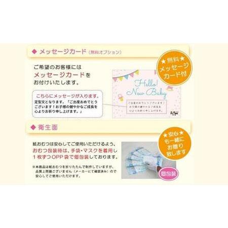 ふるさと納税　笑みを添える出産祝いギフト「おむつ寿司　梅」紙おむつ／メッセージカード　徳島県徳島市